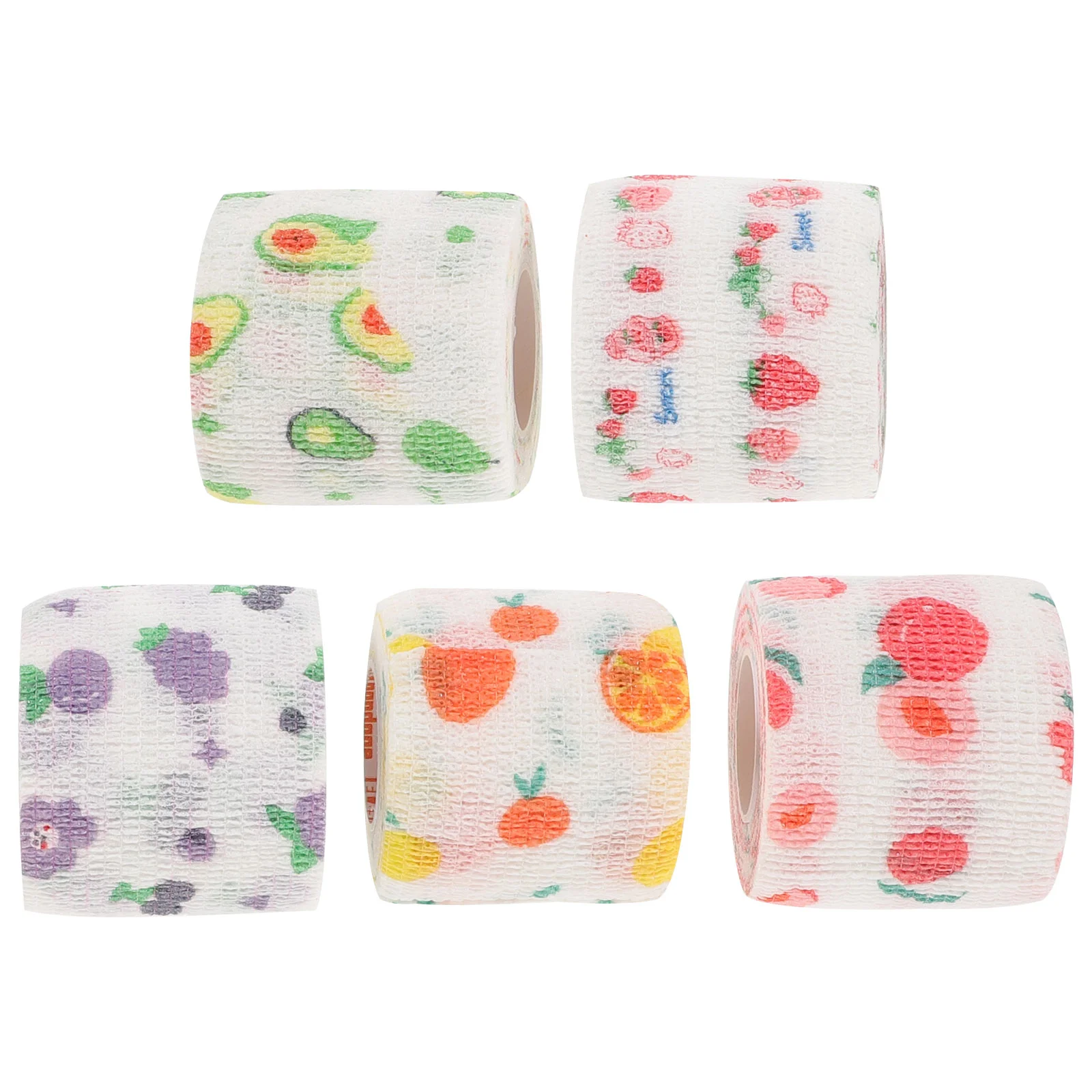 5 Rolls Self Adhesive Fruit Bandage 5cm Wide Cute Sports Elastic Wrap for Outdoor Exercise Breathable Skin Friendly Heal
5 Rolls Self Adhesive Fruit Bandage 5cm Wide Cute Sports Elastic Wrap for Outdoor Exercise Breathable Skin Friendly Heal