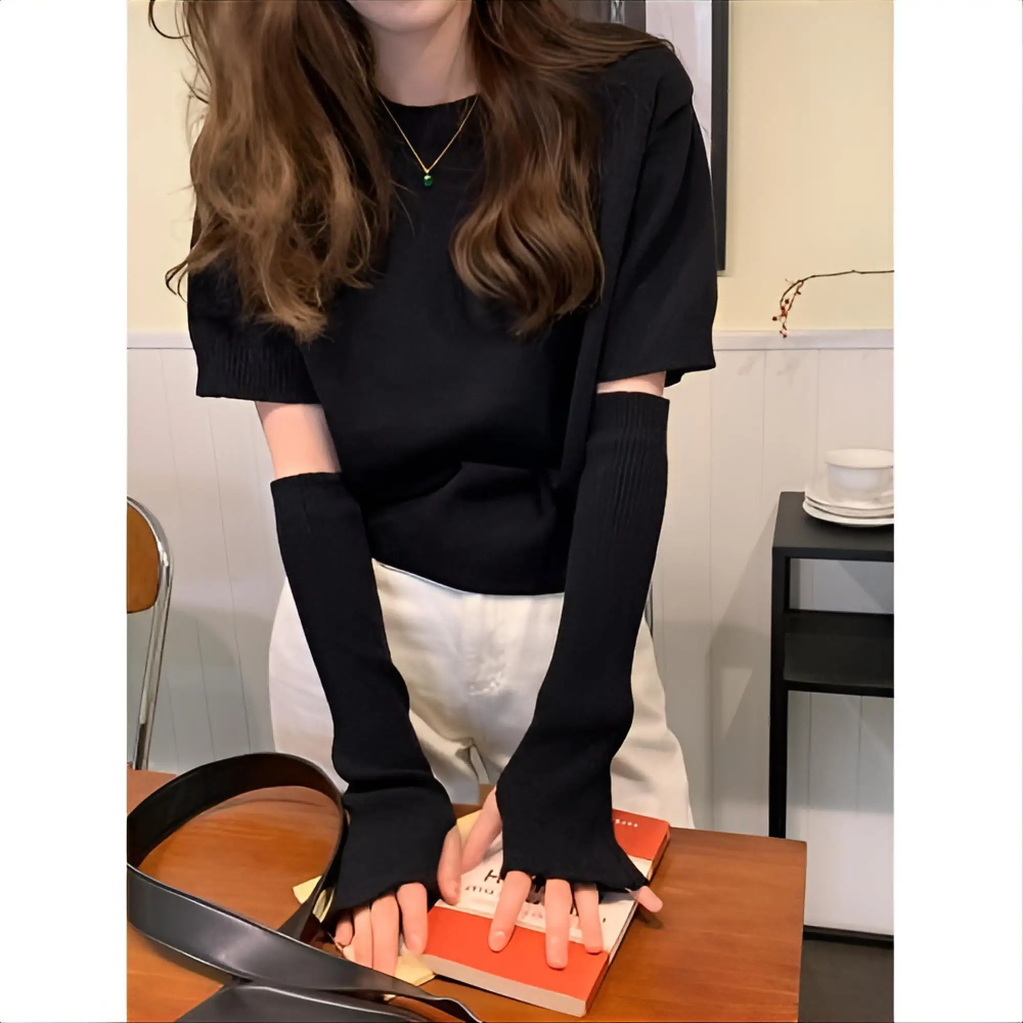 Detachable Sleeve Knitted Sweater Pullovers New Style Autumn Rib-Knit Twisted Knot Sashes Layered Look Commute Fitting Softy Ins
Detachable Sleeve Knitted Sweater Pullovers New Style Autumn Rib-Knit Twisted Knot Sashes Layered Look Commute Fitting Softy Ins