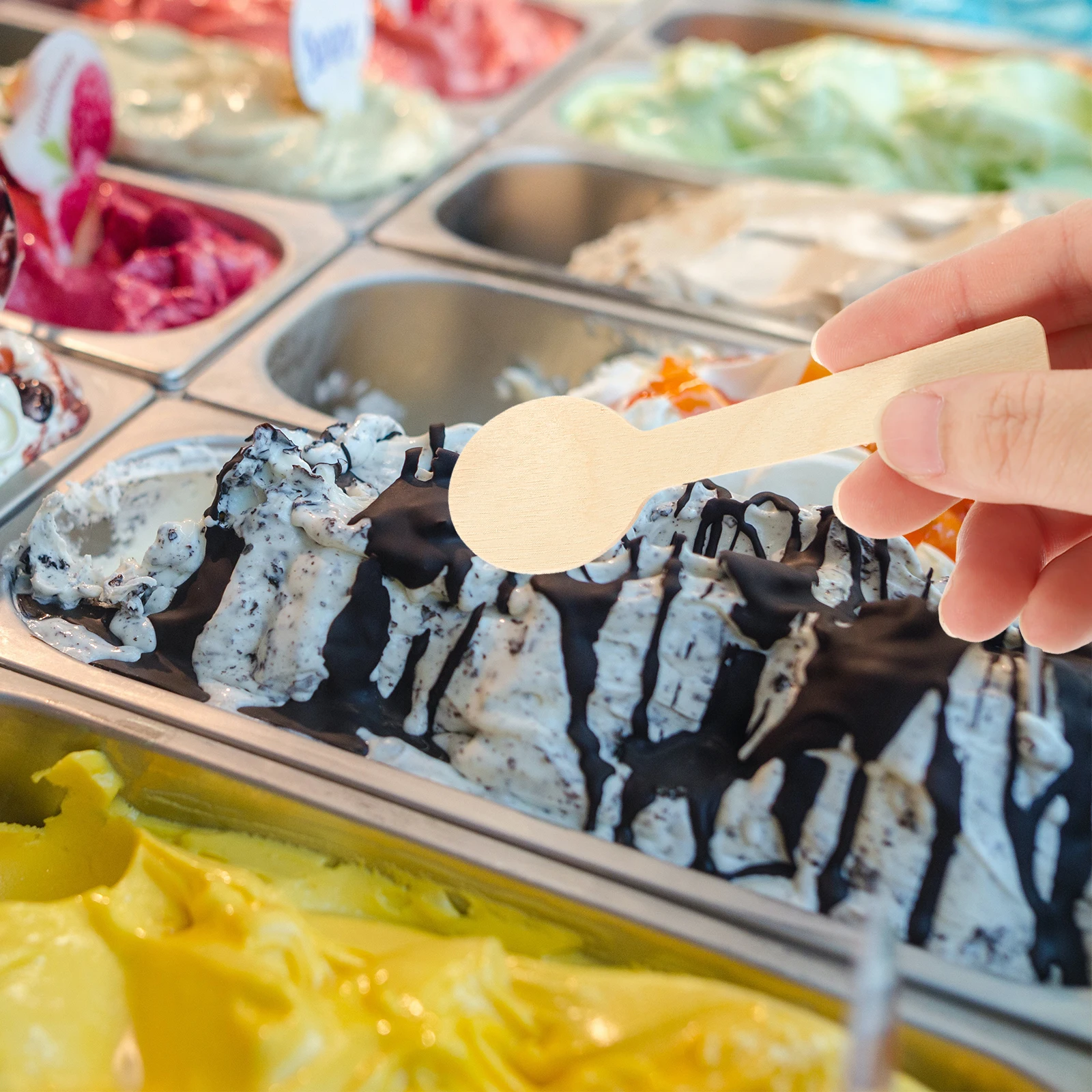 100Pcs Bamboo Spoons Disposable Mini Tasting Tiny Spoons for Dessert Cake Ice Cream Yogurt Serving Portable Tableware
100Pcs Bamboo Spoons Disposable Mini Tasting Tiny Spoons for Dessert Cake Ice Cream Yogurt Serving Portable Tableware