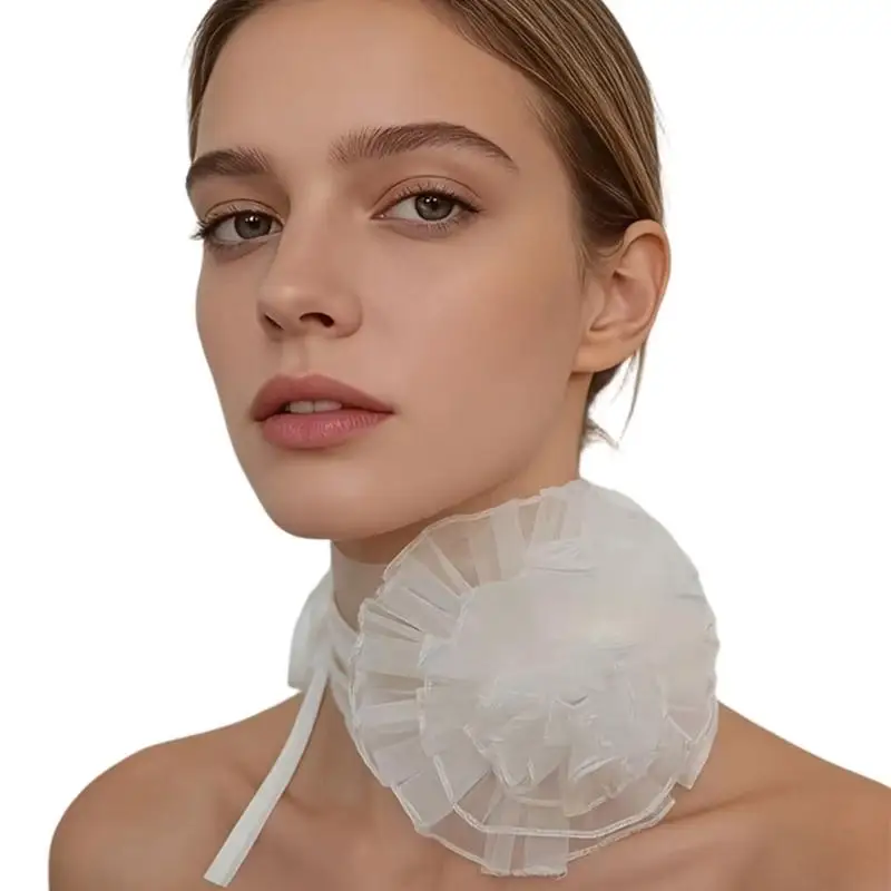 Fashionable Organza Camellia Blossom Necklace Unique Floral Statement Piece Perfect for Party Wedding Evening Occasion 964A
Fashionable Organza Camellia Blossom Necklace Unique Floral Statement Piece Perfect for Party Wedding Evening Occasion 964A
