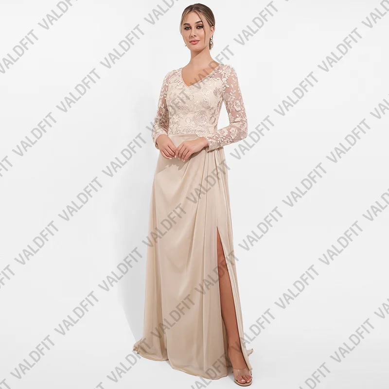 Customized Long Sleeves Mother of the Bride Dresses 2025 with Slit Wedding Guest Dress Robes Invitee Mariage
Customized Long Sleeves Mother of the Bride Dresses 2025 with Slit Wedding Guest Dress Robes Invitee Mariage