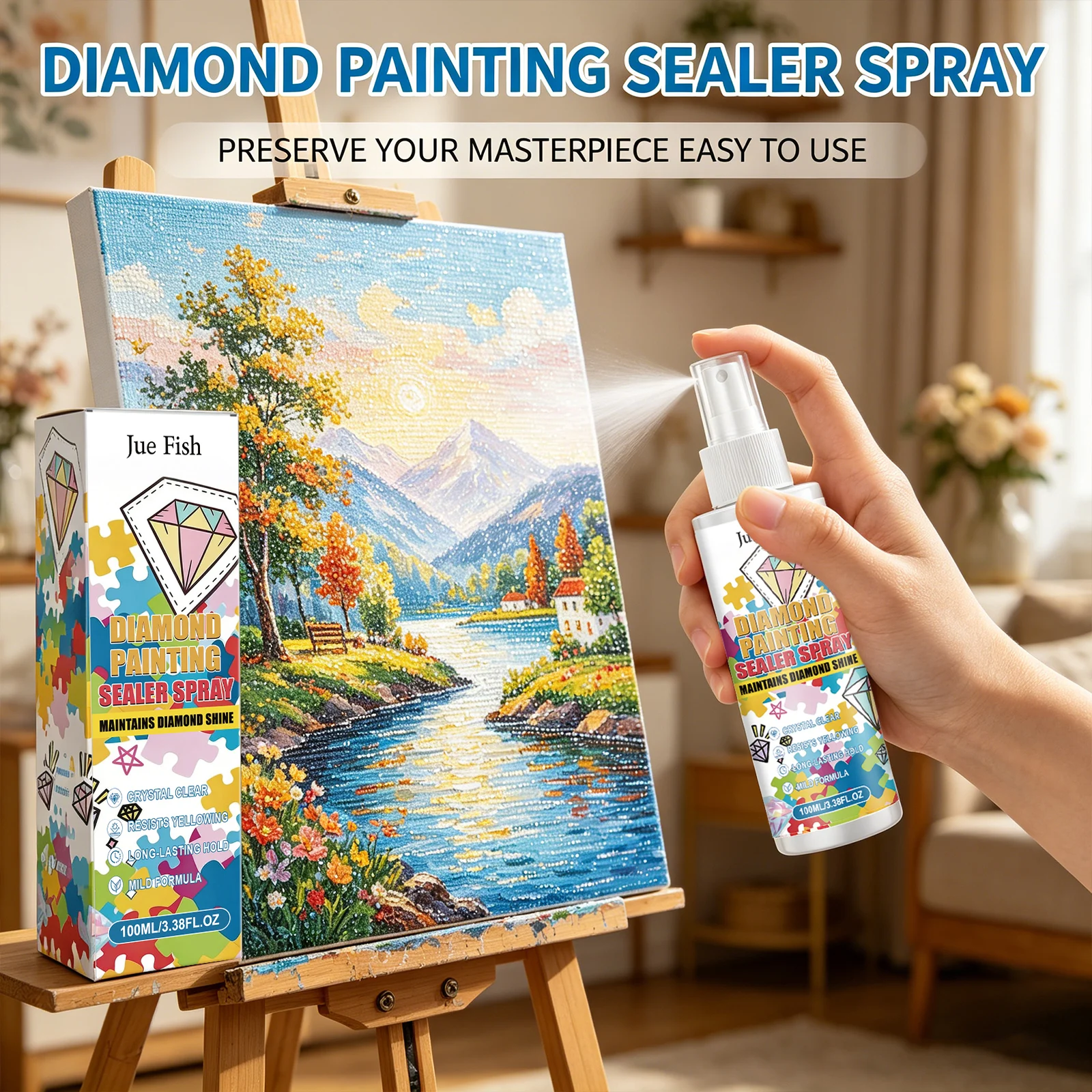 Diamond Painting Sealer Spray Anti-Yellowing Permanent Hold & Shine Effect Dustproof Diamond Art Crystal Clear Protective Spray
Diamond Painting Sealer Spray Anti-Yellowing Permanent Hold & Shine Effect Dustproof Diamond Art Crystal Clear Protective Spray