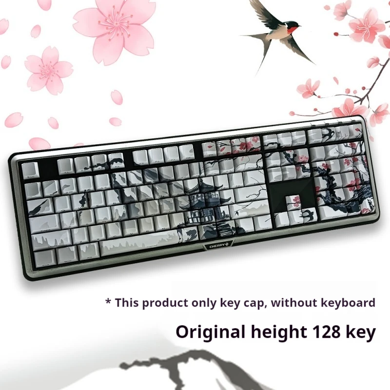 Japanese Cherry Blossom Theme Keycap 128 Key Thermal Sublimation Cherry Profile Mechanical Keyboard Creative Translucent Keycap
Japanese Cherry Blossom Theme Keycap 128 Key Thermal Sublimation Cherry Profile Mechanical Keyboard Creative Translucent Keycap