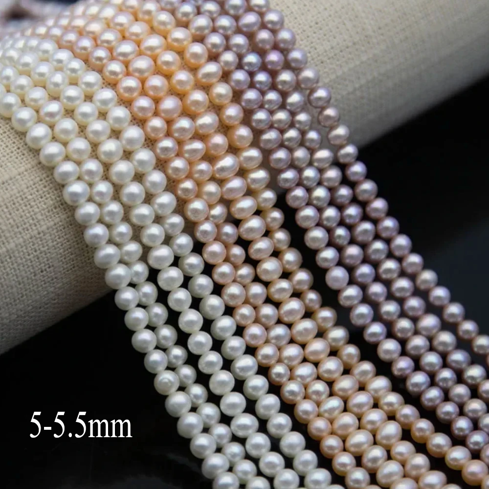 5-5.5mm Round Natural Freshwater Pearl Beads Hot Selling White/Purple/Pink for Jewelry Making DIY Necklace Bracelet Earrings
5-5.5mm Round Natural Freshwater Pearl Beads Hot Selling White/Purple/Pink for Jewelry Making DIY Necklace Bracelet Earrings