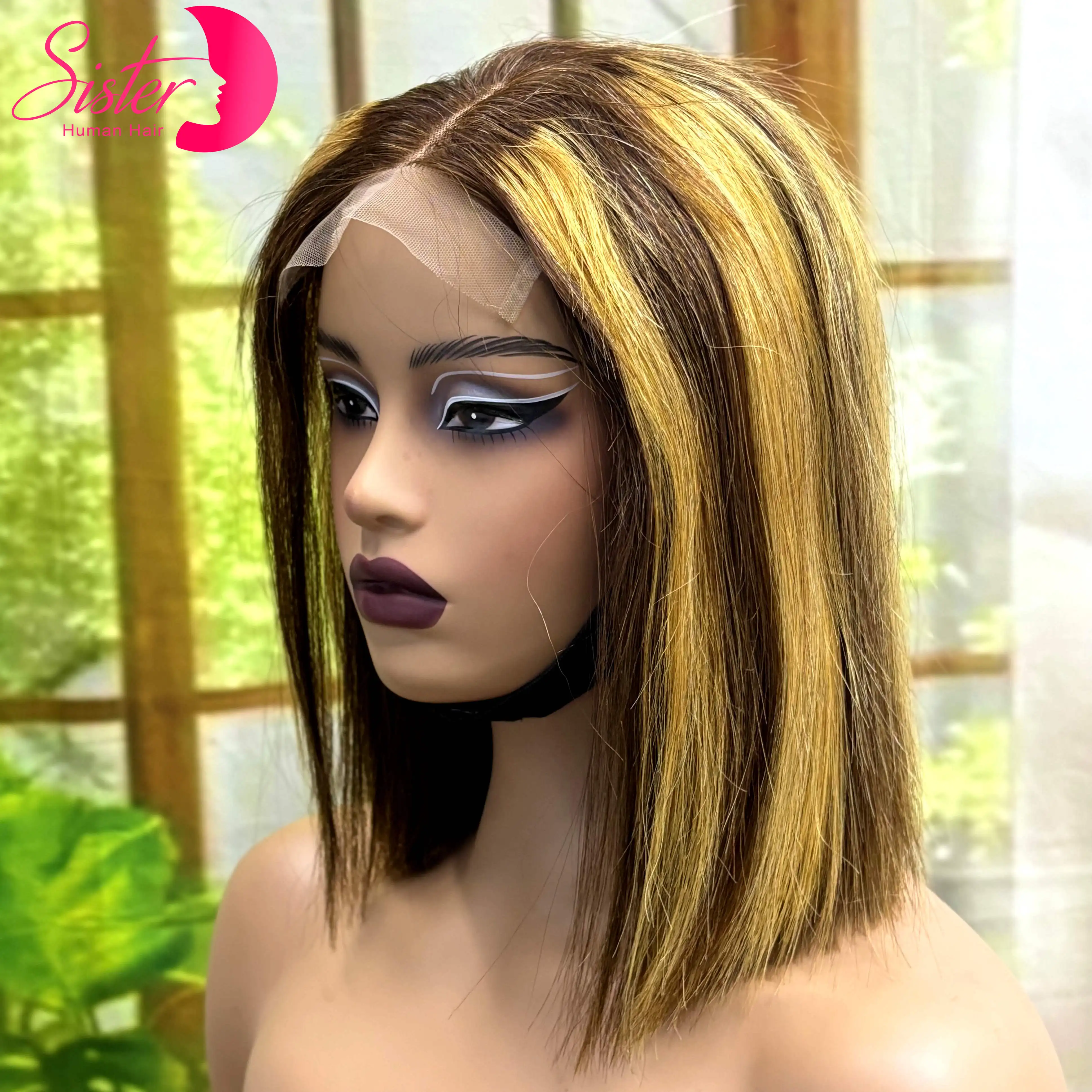 280% Density 5x5 Glueless Lace Closure Bob Wig Human Hair Wigs Short Double Drawn Colored Bone Straight Bob Wig for Black Women
280% Density 5x5 Glueless Lace Closure Bob Wig Human Hair Wigs Short Double Drawn Colored Bone Straight Bob Wig for Black Women