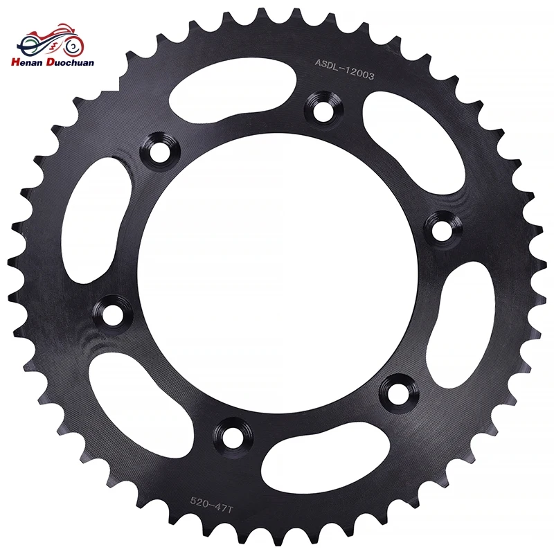 520-47T 45# Steel Motorcycle Rear Sprocket for Honda CRF150 F-6,7,8,9,A,B,C,D,E,F,G,H,J 2006-2018 2015 2016 2017 CRF150F CRF 150
520-47T 45# Steel Motorcycle Rear Sprocket for Honda CRF150 F-6,7,8,9,A,B,C,D,E,F,G,H,J 2006-2018 2015 2016 2017 CRF150F CRF 150