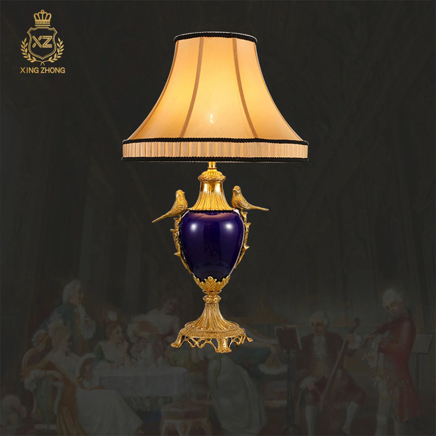 French Rococo Classic Design Living Room Bedroom Bedside Brass Table Lamp Dining Table Banquet Hall Decorative Table Light
French Rococo Classic Design Living Room Bedroom Bedside Brass Table Lamp Dining Table Banquet Hall Decorative Table Light