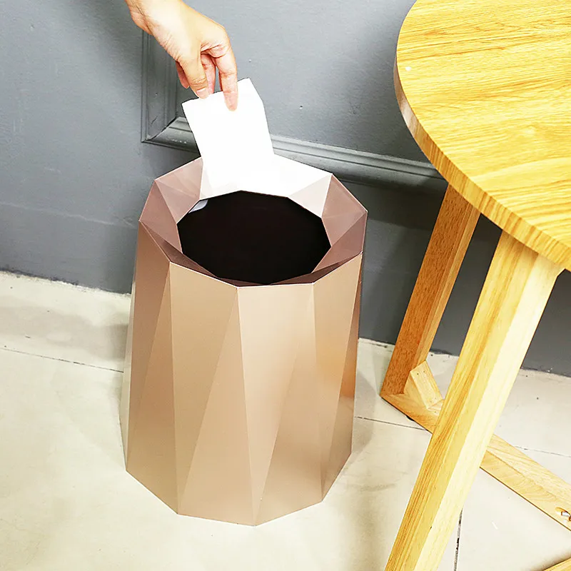 Creative Light Luxury Trash Can PP Material Solid Color Living Room Bedroom Bathroom Office Without Cover Household Paper Basket
Creative Light Luxury Trash Can PP Material Solid Color Living Room Bedroom Bathroom Office Without Cover Household Paper Basket