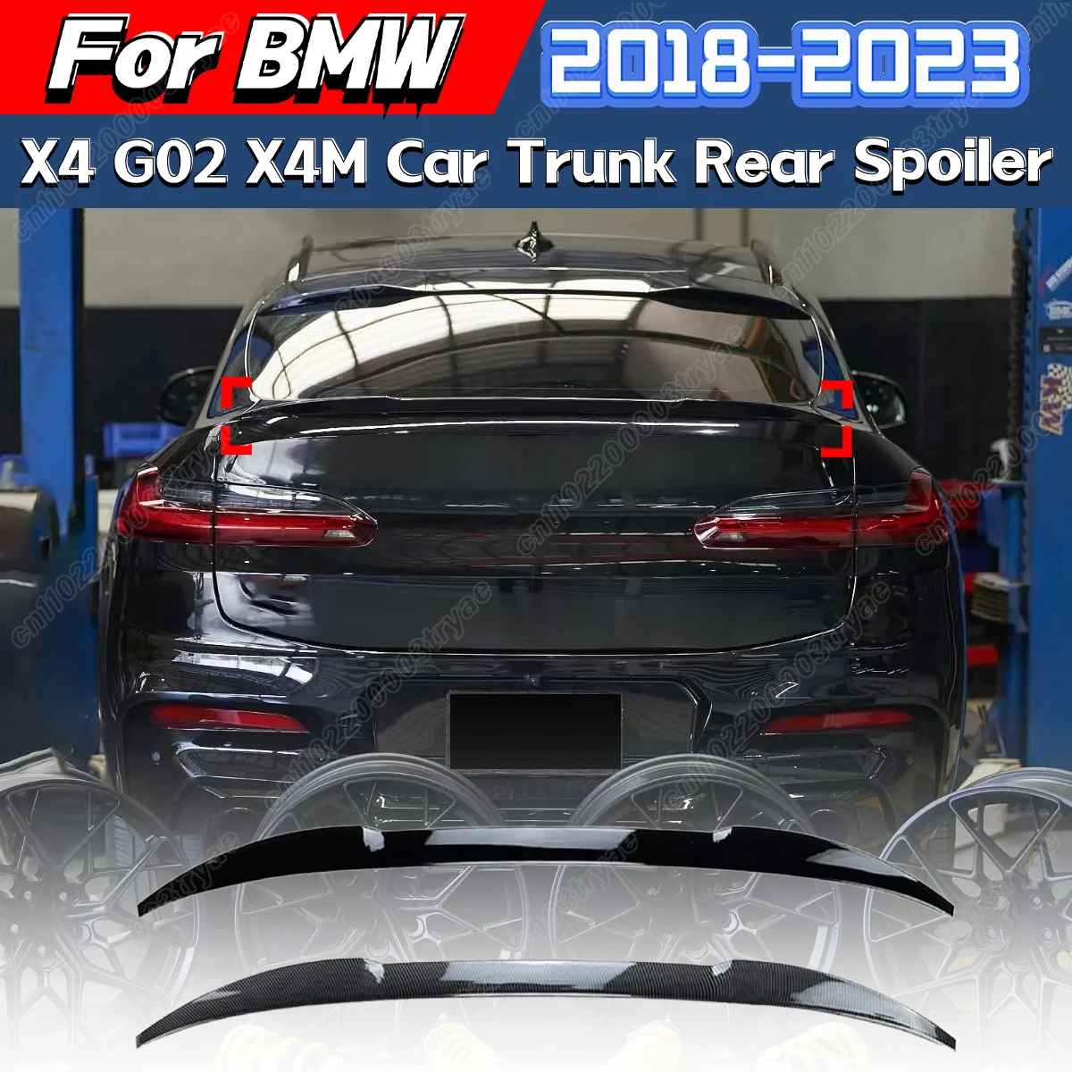 For BMW X4 G02 X4M 2018 2019 2020 2021 2022 2023 Car Trunk Rear Spoiler Gloss Black Splitter Diffuser Rear Wing Modification Kit
For BMW X4 G02 X4M 2018 2019 2020 2021 2022 2023 Car Trunk Rear Spoiler Gloss Black Splitter Diffuser Rear Wing Modification Kit