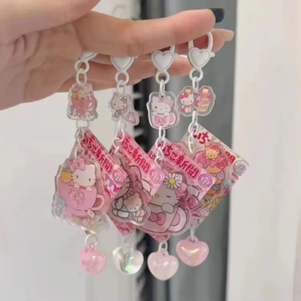 Hello Kitty Key Buckle Anime Peripheral Cute Cartoon Originality Schoolbag Pen Case Acrylic Hanging Personality Decoration
Hello Kitty Key Buckle Anime Peripheral Cute Cartoon Originality Schoolbag Pen Case Acrylic Hanging Personality Decoration