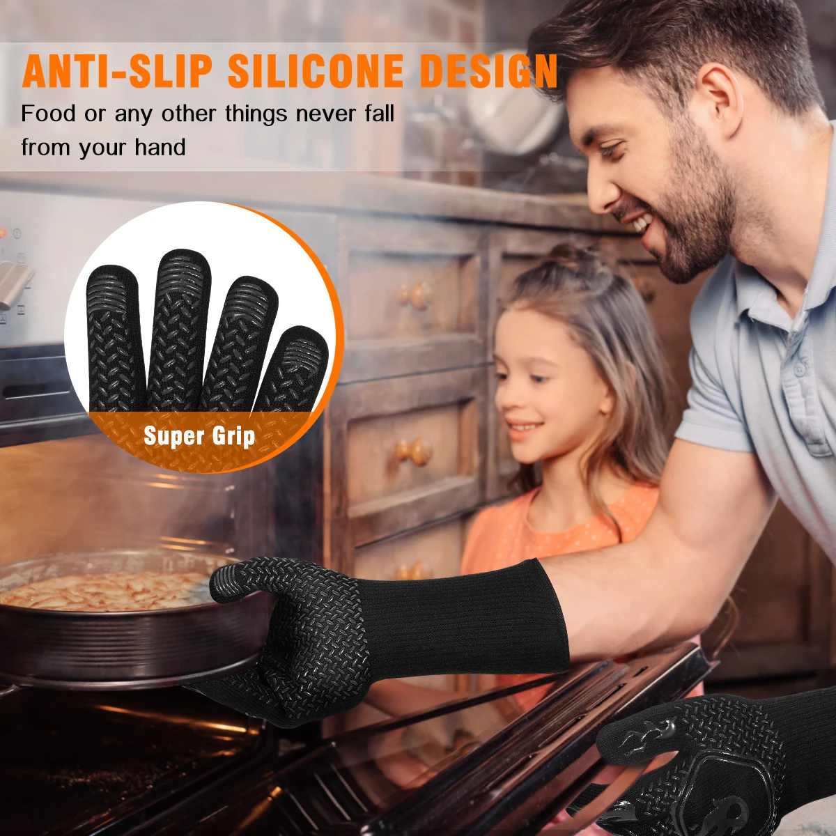 Heat Resistant Gloves Anti Scalding Oven BBQ Grill Mitts Black High Temp 13 78 Inches 4 92 Sleeve Wrist Protection Non Slip Easy
Heat Resistant Gloves Anti Scalding Oven BBQ Grill Mitts Black High Temp 13 78 Inches 4 92 Sleeve Wrist Protection Non Slip Easy