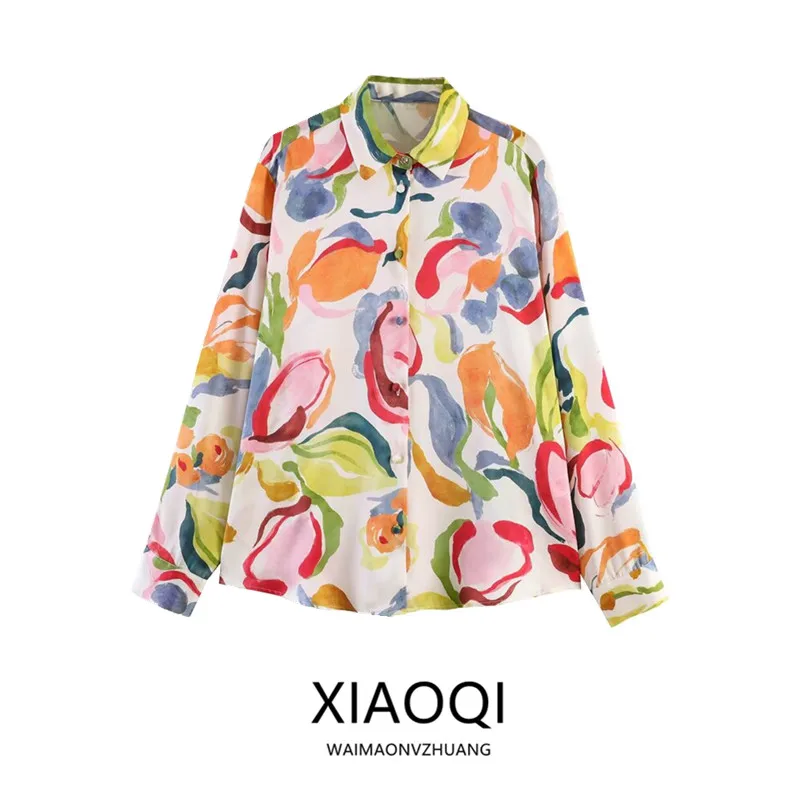 Summer 2026 Women's Long Sleeve Floral Print Shirt Quality Feel Collar Stand up New Arrival Loose Fit Comfortable Fashion
Summer 2026 Women's Long Sleeve Floral Print Shirt Quality Feel Collar Stand up New Arrival Loose Fit Comfortable Fashion