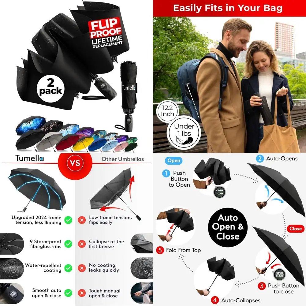 Automatic Reverse Folding Travel Umbrella - Lightweight, Durable, Portable, and Inverted Design for Rain Protection
Automatic Reverse Folding Travel Umbrella - Lightweight, Durable, Portable, and Inverted Design for Rain Protection