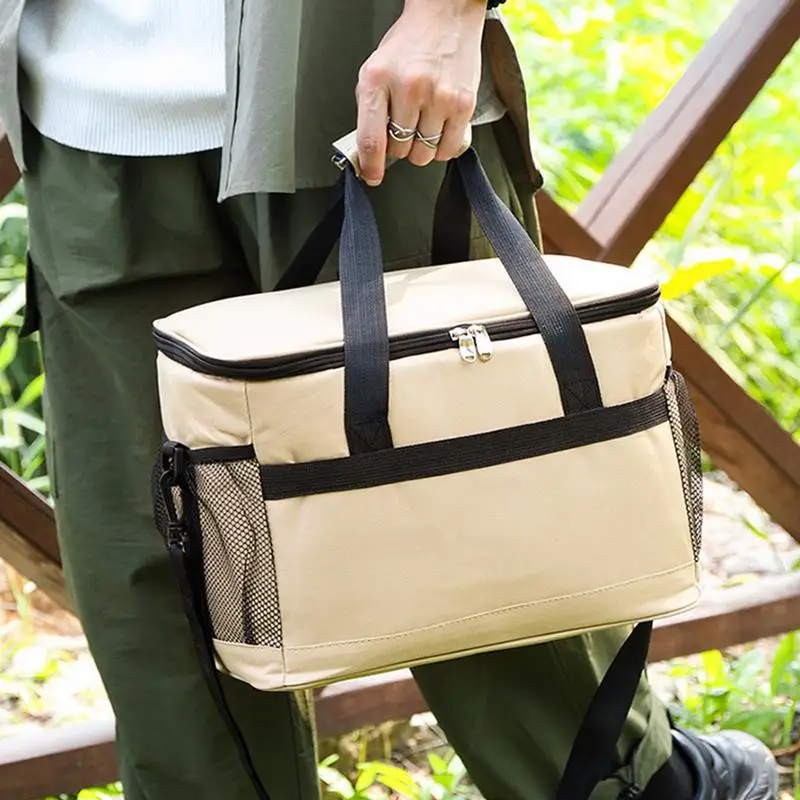 Insulated Thermal Cooler Bag Multi-pocket Lunch Bag Lightweight Large Capacity Picnic Cooling Carrier For Picnic Ice Pack Food
Insulated Thermal Cooler Bag Multi-pocket Lunch Bag Lightweight Large Capacity Picnic Cooling Carrier For Picnic Ice Pack Food