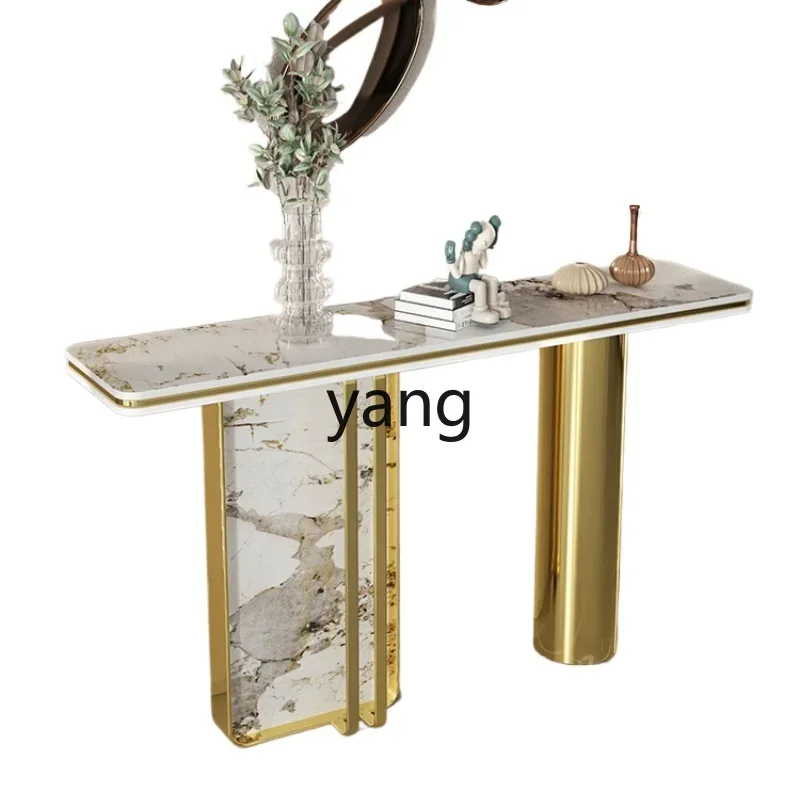 LMM light luxury marble entrance table simple entrance table against the wall into the living room end view table
LMM light luxury marble entrance table simple entrance table against the wall into the living room end view table