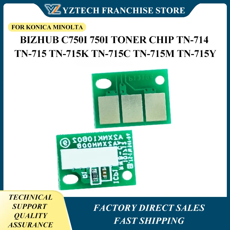 10PCS TN714 TN715 Chip ACYP030 For Konica Minolta bizhub C750i 750i Toner Chip TN-714 TN-715 TN-715K TN-715C TN-715M TN-715Y
10PCS TN714 TN715 Chip ACYP030 For Konica Minolta bizhub C750i 750i Toner Chip TN-714 TN-715 TN-715K TN-715C TN-715M TN-715Y