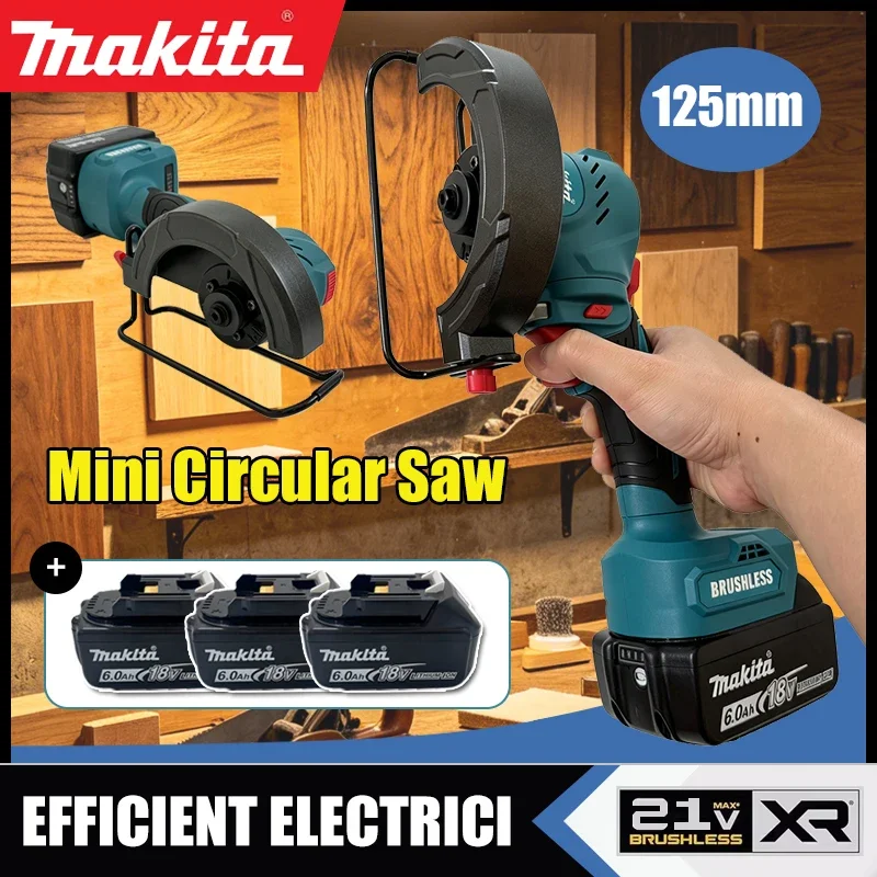 Makita Brushless Cut Off Saw 125mm Mini Circular Saw Metal Wood Cutting Angle Grinder Multifunctional Electric Cutting Tool
Makita Brushless Cut Off Saw 125mm Mini Circular Saw Metal Wood Cutting Angle Grinder Multifunctional Electric Cutting Tool