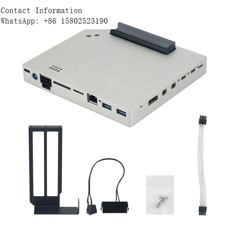 CX GPU Dock Portable High Performance Graphics Card Expansion Dock Double Thunder bolt 100W+15W with/no Thunder bolt4 Cable