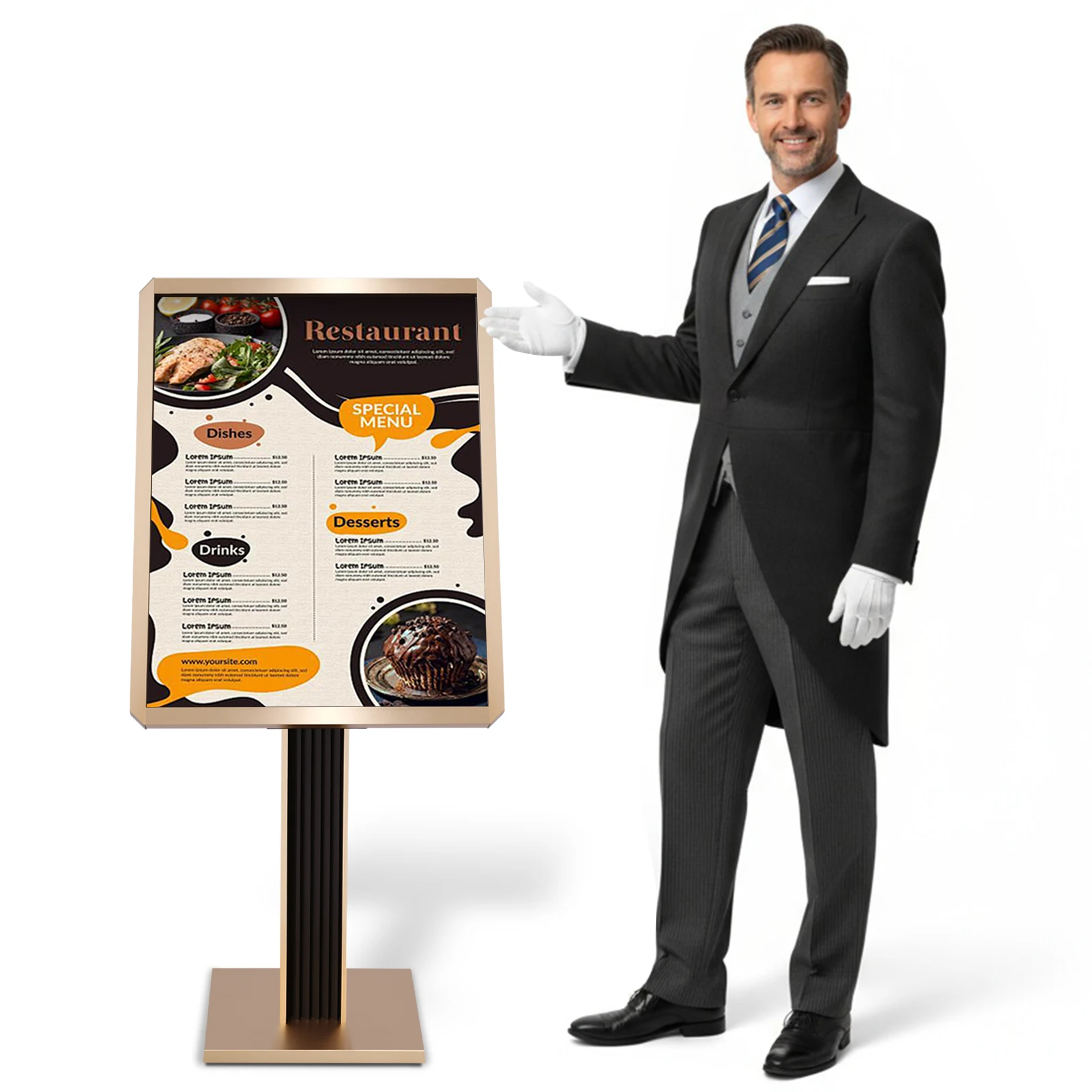 Floor Standing Sign Holder 20x27inch/24x31.5inch Pedestal Floor Signage Standing Holder Adjustable for Malls Schools Restaurants
Floor Standing Sign Holder 20x27inch/24x31.5inch Pedestal Floor Signage Standing Holder Adjustable for Malls Schools Restaurants