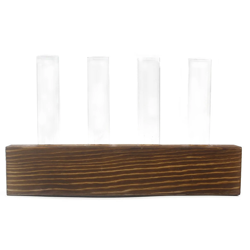 Wooden Vase Home Glass Tube Flower Arrangement Rack Hydroponic Decor Container Tube Vases Home Office Store Decor
Wooden Vase Home Glass Tube Flower Arrangement Rack Hydroponic Decor Container Tube Vases Home Office Store Decor