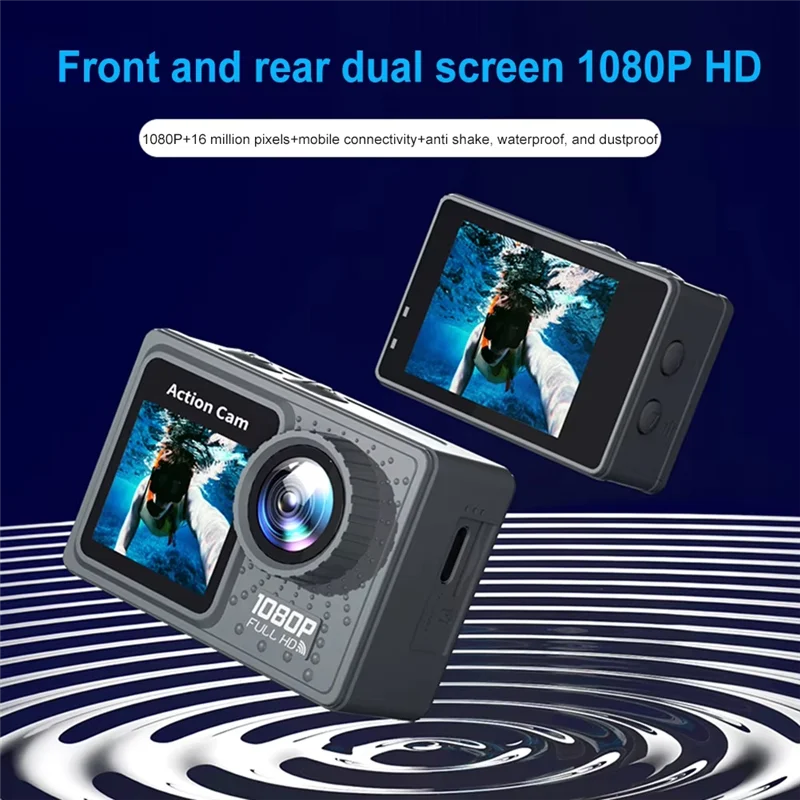 ELECT-Action Camera 120° Wide Angle Sport Camcorder Action Camera With Accessories Kit
ELECT-Action Camera 120° Wide Angle Sport Camcorder Action Camera With Accessories Kit