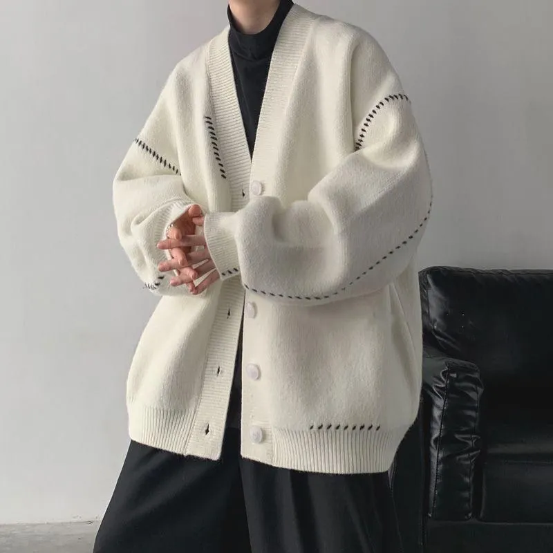 Мужской вязаный кардиган свободного кроя с V-образным вырезом, осенне-зимний, модный, в стиле ретро, повседневный, дышащий, удобный
Мужской вязаный кардиган свободного кроя с V-образным вырезом, осенне-зимний, модный, в стиле ретро, повседневный, дышащий, удобный