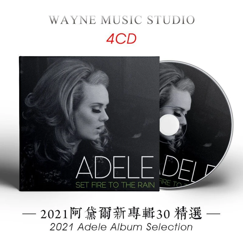 Classic Adele Adkins Music CD 19 21 25 30 Album Easy on Me 4pcs CD Cosplay Music Record Walkman Car Soundtrack Box Gifts Prop
Classic Adele Adkins Music CD 19 21 25 30 Album Easy on Me 4pcs CD Cosplay Music Record Walkman Car Soundtrack Box Gifts Prop