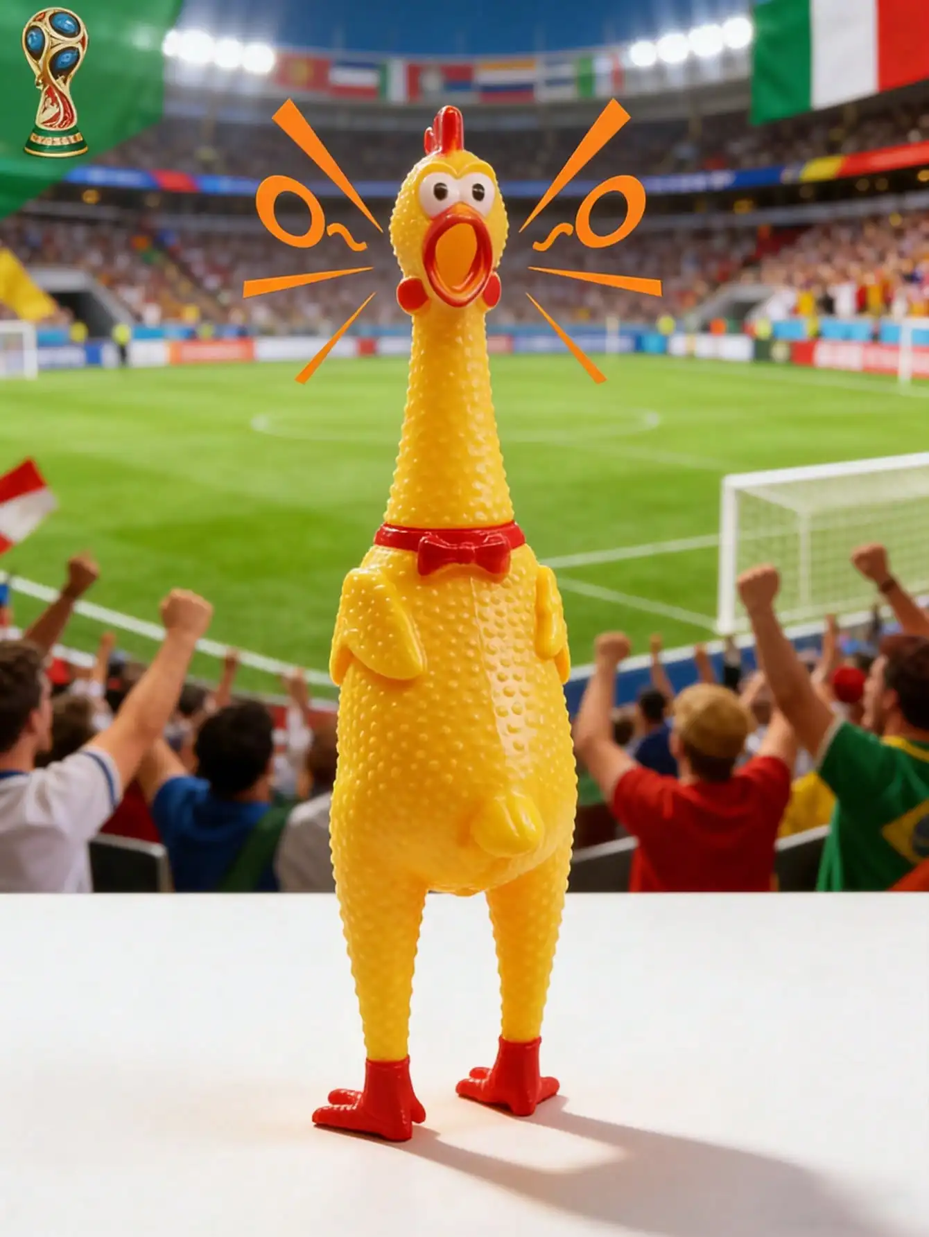 1pc Screaming Chicken, Yellow Rubber Squeaky Chicken, World Cup Party Gift, Novel Durable Rubber Chicken, Prank Noise Maker
1pc Screaming Chicken, Yellow Rubber Squeaky Chicken, World Cup Party Gift, Novel Durable Rubber Chicken, Prank Noise Maker