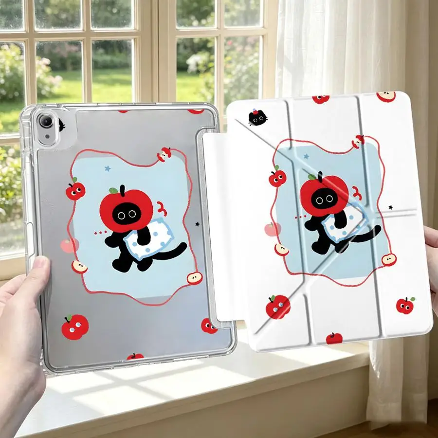 With Pen Slot Cover Tablet Case For iPad 11th 9th 10th Gen Mini 7 6 5 12th Pro 13 2025 2026 Air 8 M2 M3 3 Cartoon Kitty
With Pen Slot Cover Tablet Case For iPad 11th 9th 10th Gen Mini 7 6 5 12th Pro 13 2025 2026 Air 8 M2 M3 3 Cartoon Kitty