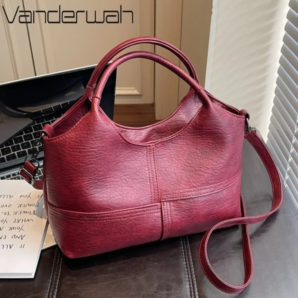 Luxury Soft Leather Texture Hobo Bag Casual Crossbody Shoulder Handbag Elegant Vintage Tote Bag for Mom Daily Shopping Travel
Luxury Soft Leather Texture Hobo Bag Casual Crossbody Shoulder Handbag Elegant Vintage Tote Bag for Mom Daily Shopping Travel