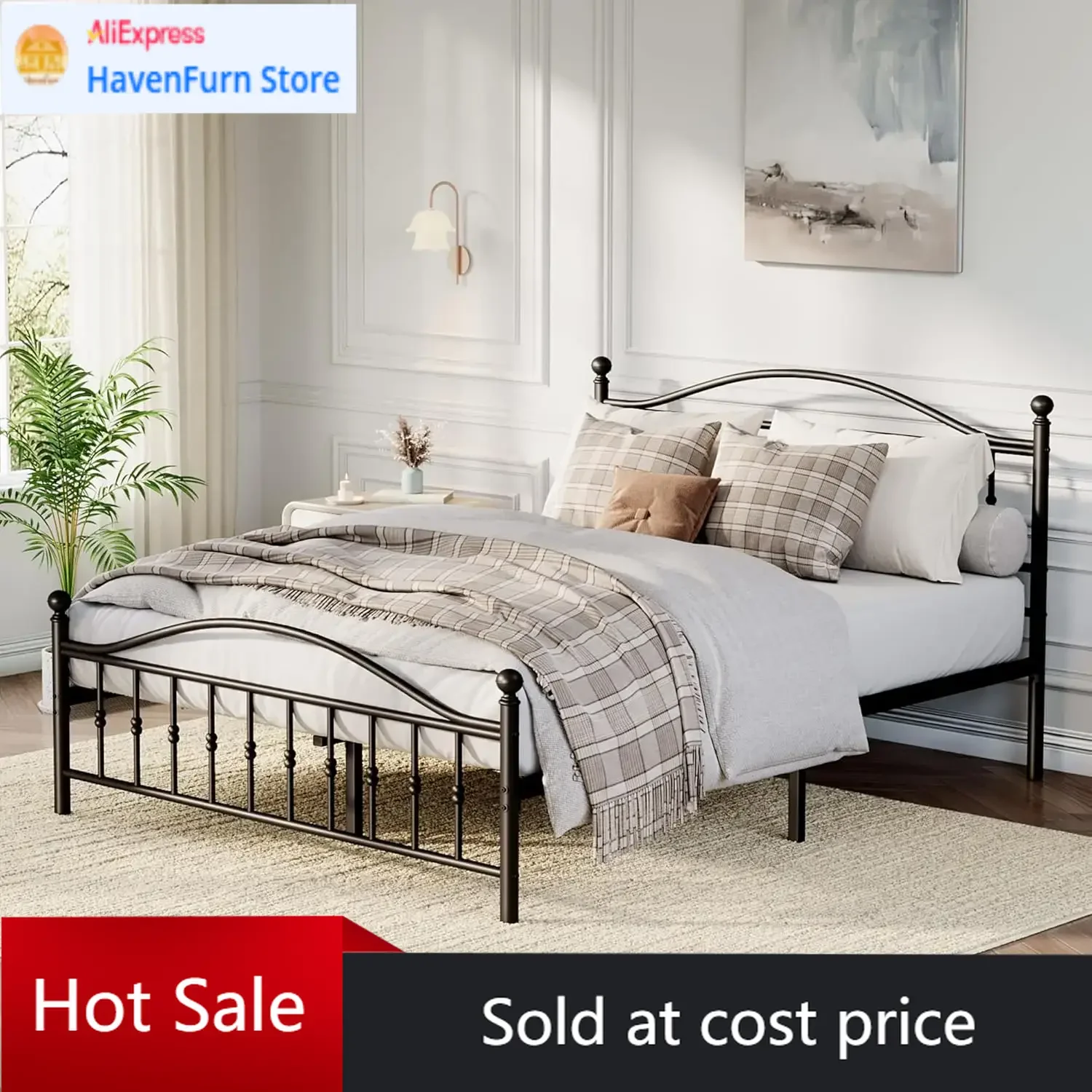 Activity priceActivity limited-time priceGarvee Platform Bed Frame, Full Size Metal Bed with Vintage Circular Headboard, Heavy-D
Activity priceActivity limited-time priceGarvee Platform Bed Frame, Full Size Metal Bed with Vintage Circular Headboard, Heavy-D
