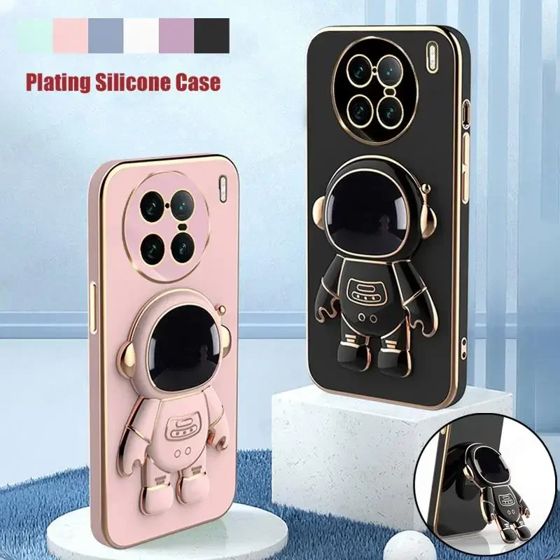 For VIVO X200 Pro mini Cartoon Astronaut Holder Bracket Case X100 Ultra X100S X90 6D Plating Soft Silicone Cover 
For VIVO X200 Pro mini Cartoon Astronaut Holder Bracket Case X100 Ultra X100S X90 6D Plating Soft Silicone Cover
