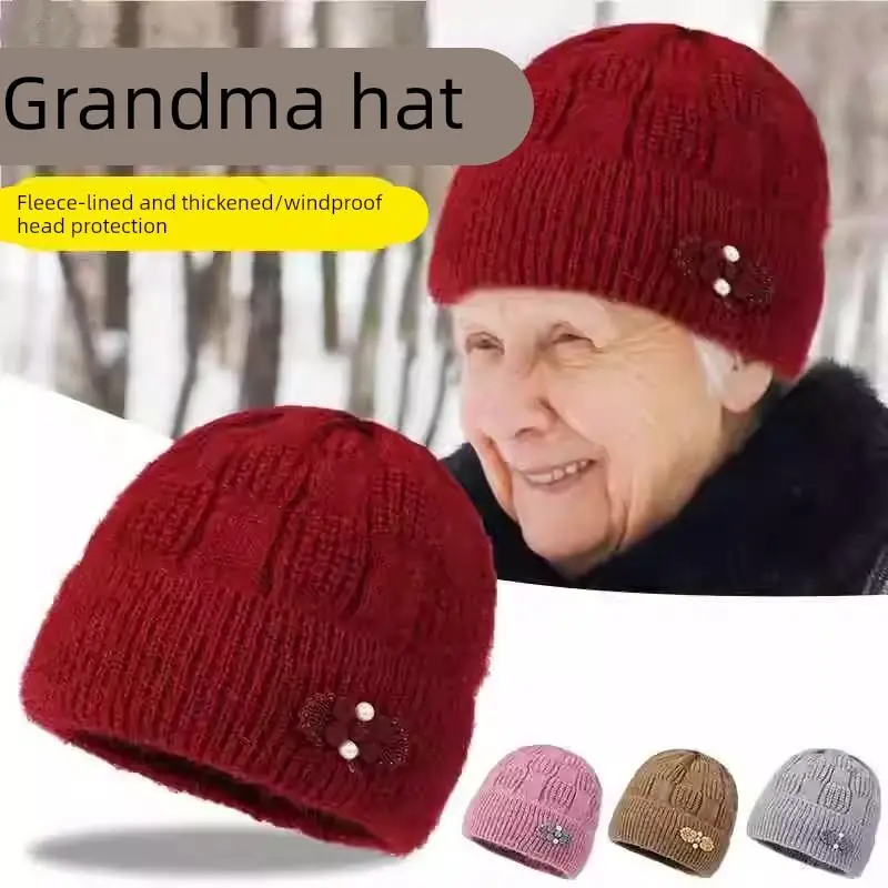 Warm Fleece Winter Hat for Middle-Aged And Elderly Women Windproof Cold-Resistant Casual Style No-Brim Cap Suitable for Autumn
Warm Fleece Winter Hat for Middle-Aged And Elderly Women Windproof Cold-Resistant Casual Style No-Brim Cap Suitable for Autumn
