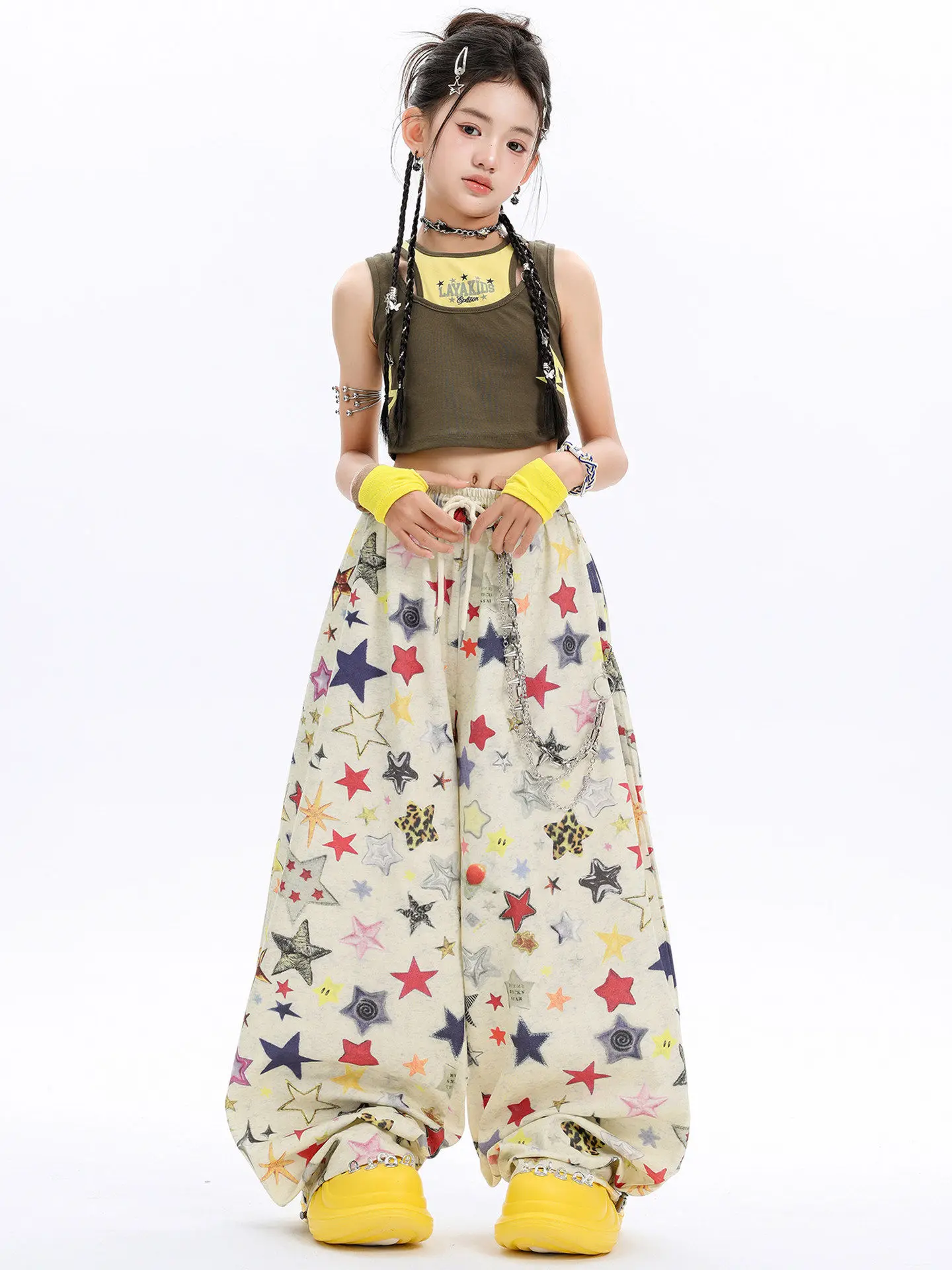 2026 New Fashion Girls Hip Hop Dance Jazz Dance Costumes Kids Vest Cargo Pants Suit Practice Street Dance Wear Clothing DQL12872
2026 New Fashion Girls Hip Hop Dance Jazz Dance Costumes Kids Vest Cargo Pants Suit Practice Street Dance Wear Clothing DQL12872