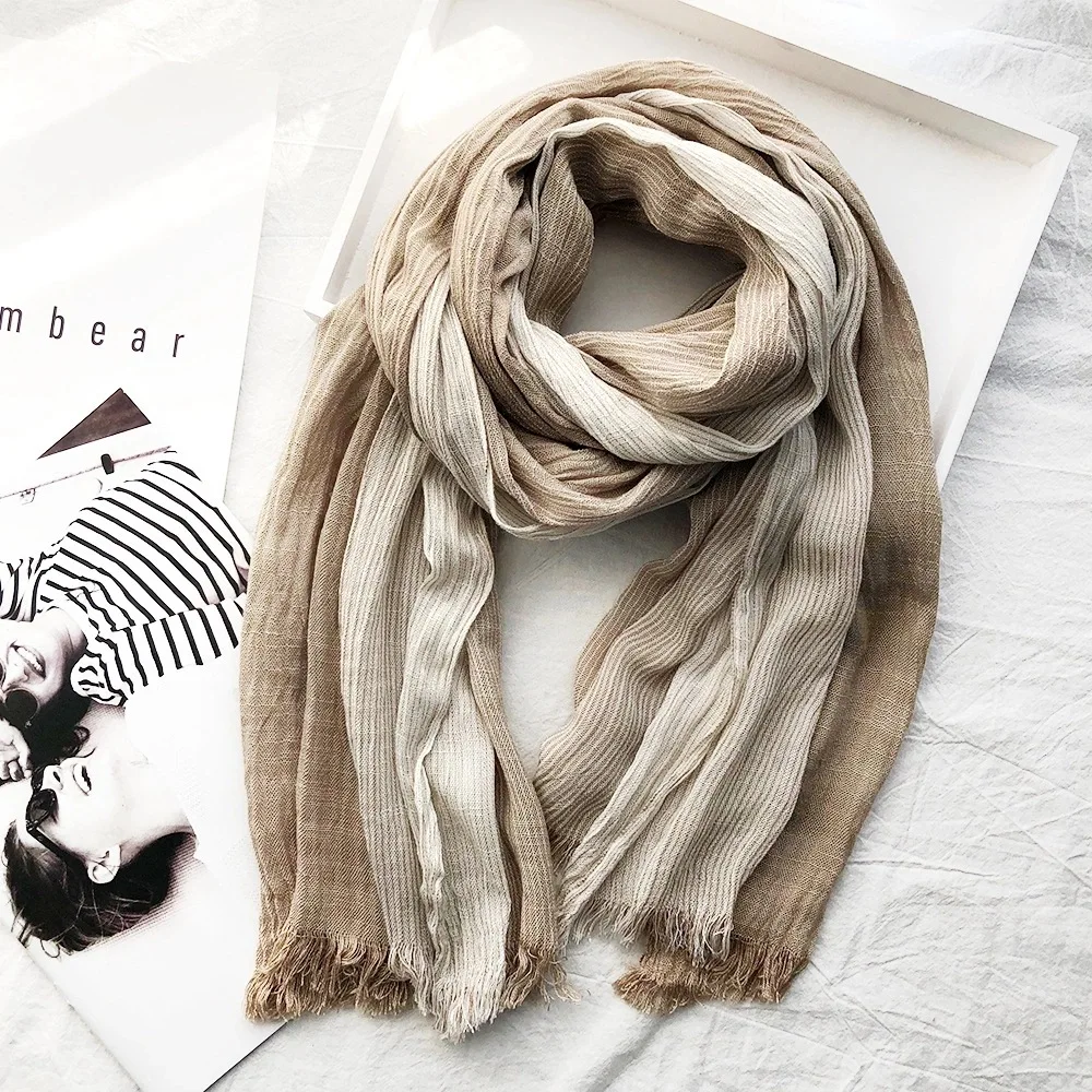 Beautiful Women Foulard Gradient Color Elegant Winter Cotton Tassel Long Scarf Bandana Shawl Hijab
Beautiful Women Foulard Gradient Color Elegant Winter Cotton Tassel Long Scarf Bandana Shawl Hijab