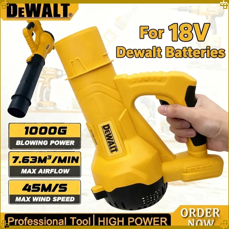 Беспроводная воздуходувка DEWALT 38000 об/мин, бесщеточная, ручная, для уборки листьев, турбо-воздуходувка, электроинструмент
Беспроводная воздуходувка DEWALT 38000 об/мин, бесщеточная, ручная, для уборки листьев, турбо-воздуходувка, электроинструмент