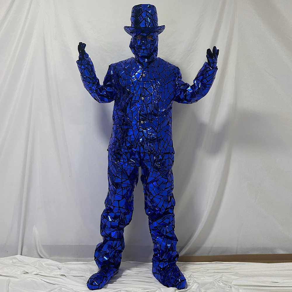 Men's Futuristic Metallic Mirror Film Suit Costume Pink Blue Sci-Fi Cosplay Outfit for Stage DJ Dance Performance
Men's Futuristic Metallic Mirror Film Suit Costume Pink Blue Sci-Fi Cosplay Outfit for Stage DJ Dance Performance