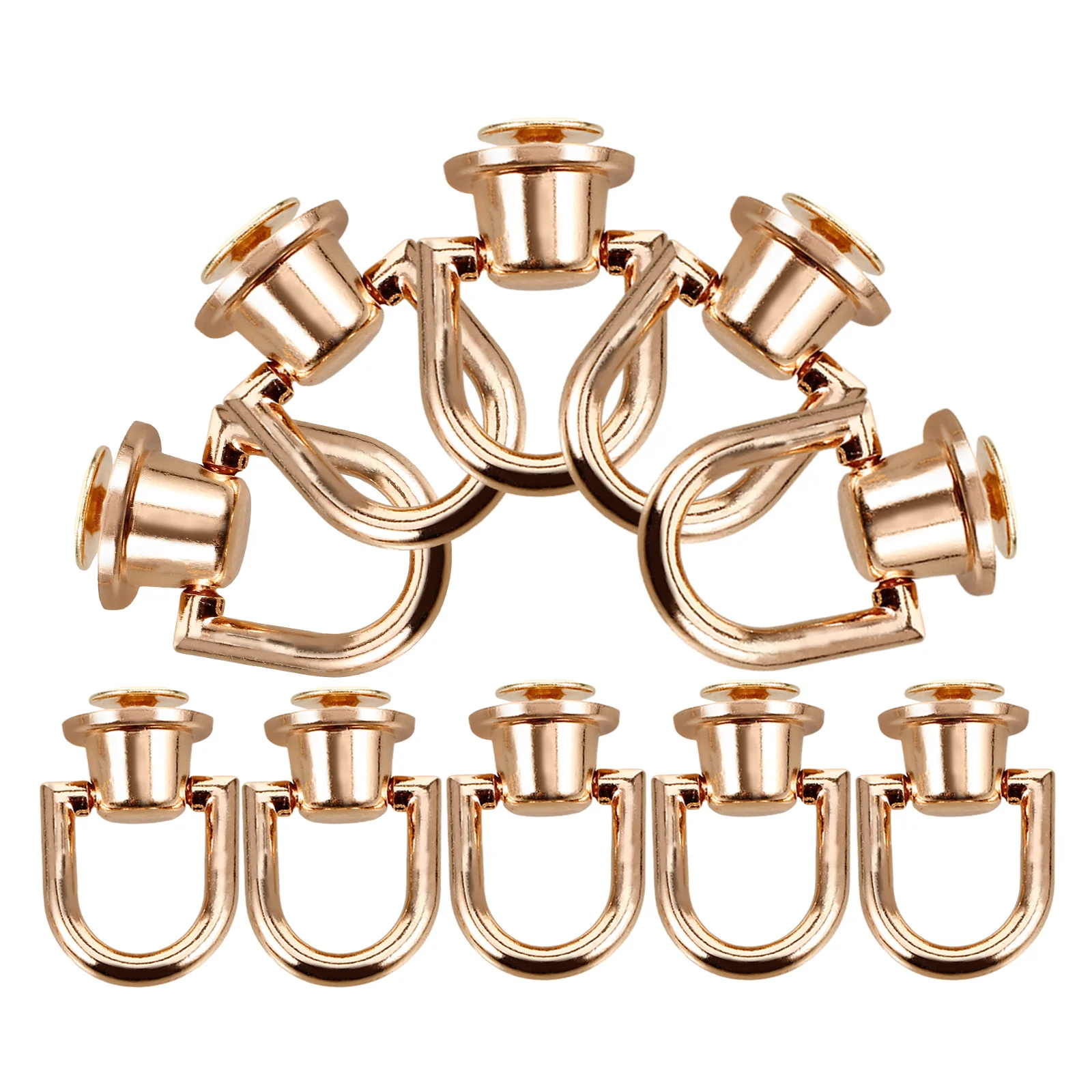 10pcs Copper Rivet D Ring 360 Degree Rotatable Handbag Craft Supplies Stud Screw Head Button DIY Accessories
10pcs Copper Rivet D Ring 360 Degree Rotatable Handbag Craft Supplies Stud Screw Head Button DIY Accessories