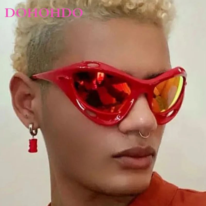 Fashion Y2K Punk Hip-hop Women's Sunglasses Luxury Designer Futuristic Sunglass Men Outdoor Sports Cycling Eyewear Unisex UV400
Fashion Y2K Punk Hip-hop Women's Sunglasses Luxury Designer Futuristic Sunglass Men Outdoor Sports Cycling Eyewear Unisex UV400