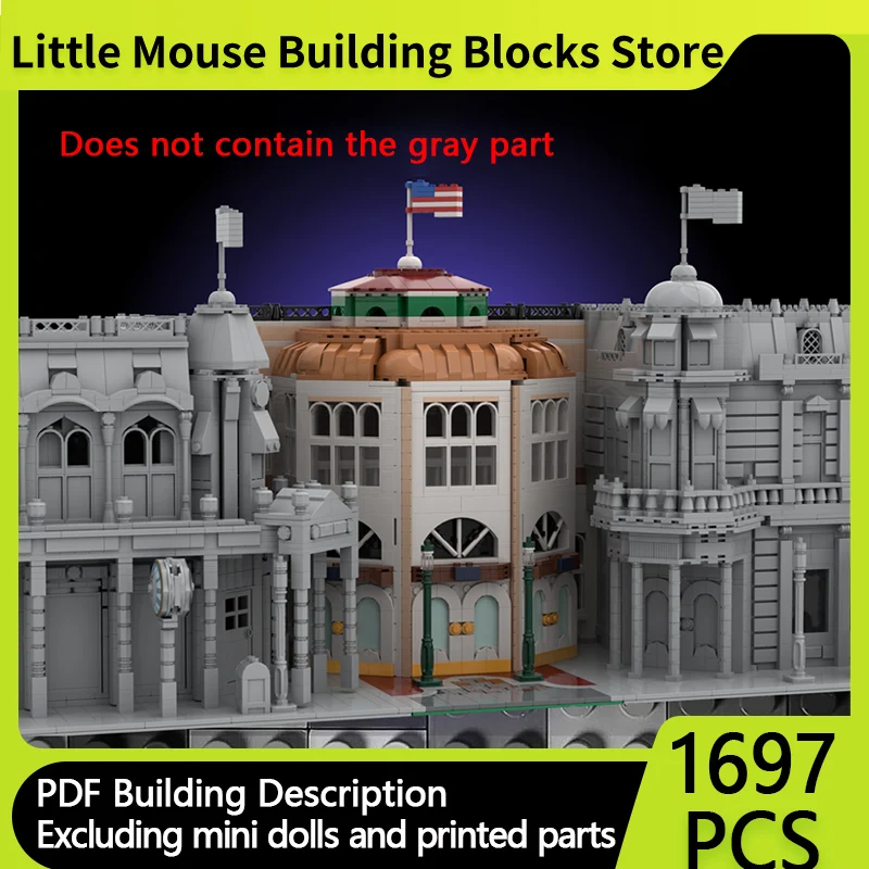 City Street View Model MOC Building Bricks Luxury Street Central Mall Modular Technology Gift Holiday Assemble Children Toy Suit
City Street View Model MOC Building Bricks Luxury Street Central Mall Modular Technology Gift Holiday Assemble Children Toy Suit