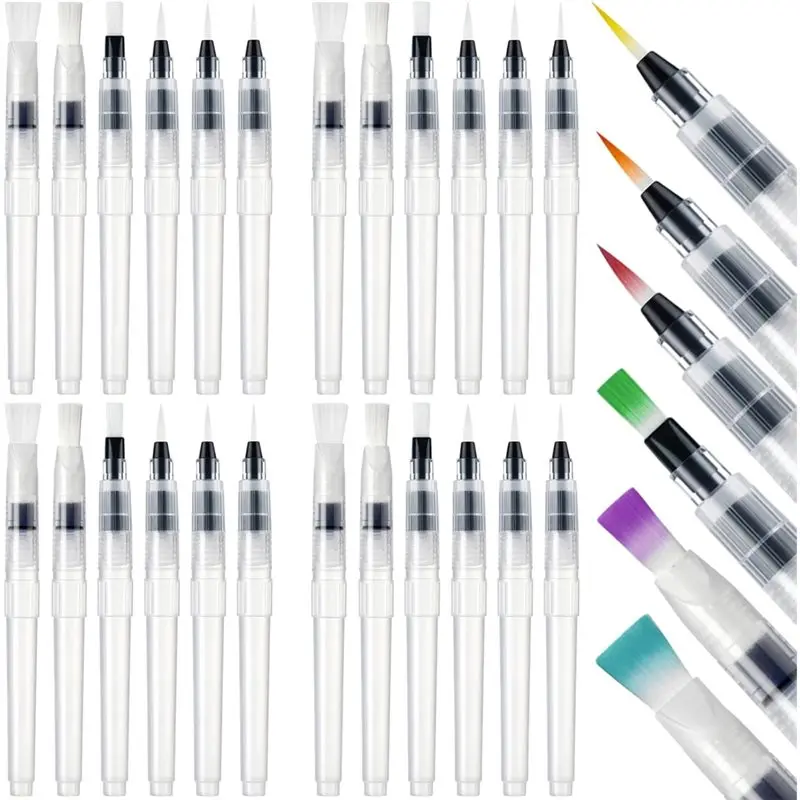【CHRISTMAS 】Refillable Watercolor Brush Pens Set- 24 Pcs Pointed And Flat Tips For Blending, Coloring, And Art Creation Style
【CHRISTMAS 】Refillable Watercolor Brush Pens Set- 24 Pcs Pointed And Flat Tips For Blending, Coloring, And Art Creation Style