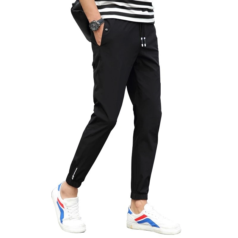 New Men's trousers Korean version spring autumn high elastic casual cropped pants thin beam Versatile Super Stretch Sports Pants
New Men's trousers Korean version spring autumn high elastic casual cropped pants thin beam Versatile Super Stretch Sports Pants