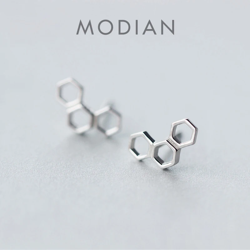 Modian 2021 Women Earrings Real 925 Sterling Silver Charm Honeycomb Design Stud Earring Fashion Ears Pin Fashion Jewelry NEW
Modian 2021 Women Earrings Real 925 Sterling Silver Charm Honeycomb Design Stud Earring Fashion Ears Pin Fashion Jewelry NEW