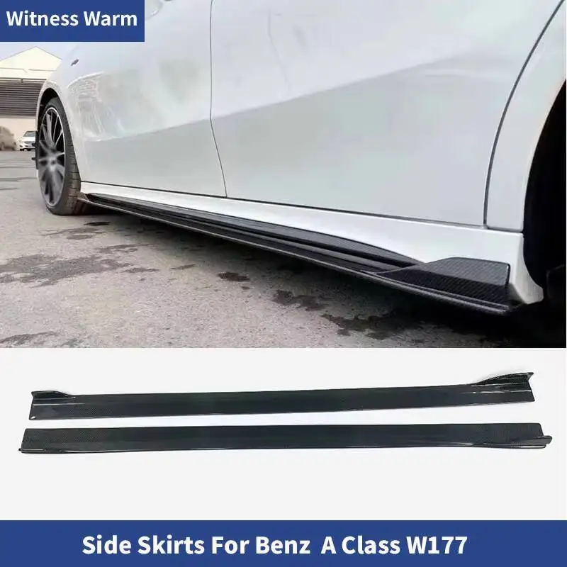 Carbon Fiber Side Skirts Bumper Kits Apron For Benz A Class W177 A35 A45 2019-UP Extenstions Lip
Carbon Fiber Side Skirts Bumper Kits Apron For Benz A Class W177 A35 A45 2019-UP Extenstions Lip