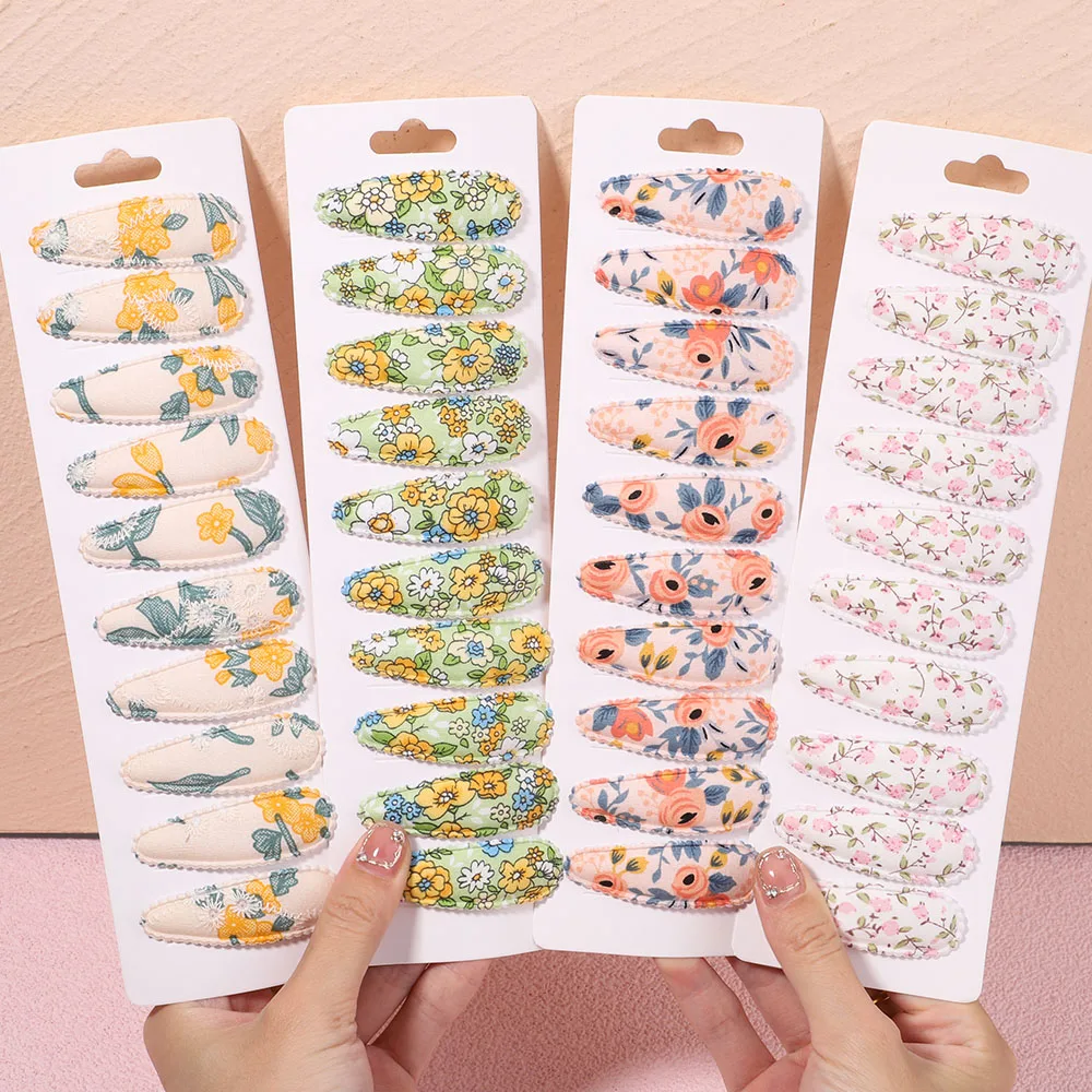 10Pcs/Set Waterdrop Shape BB Hairpins Sweet Floral Print Snap Hair Clips For Kids Girl Barrettes Women Kids Accessories For Hair
10Pcs/Set Waterdrop Shape BB Hairpins Sweet Floral Print Snap Hair Clips For Kids Girl Barrettes Women Kids Accessories For Hair