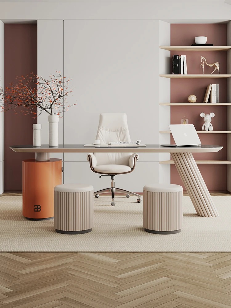 Light luxury slate desk, simple modern computer desk, small apartment minimalist writing desk with drawers
Light luxury slate desk, simple modern computer desk, small apartment minimalist writing desk with drawers