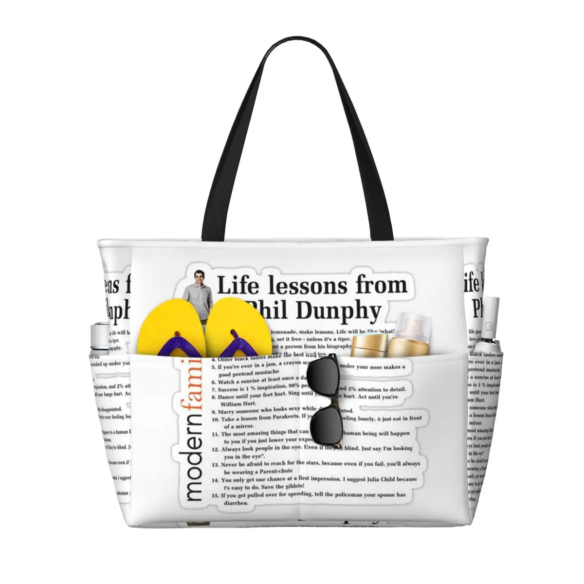 Life Lessons Phil Dunphy Beach Tote Bag Sport Gym Yoga Duffle Large Tote Bag Women Travel Bag Fitness bag
Life Lessons Phil Dunphy Beach Tote Bag Sport Gym Yoga Duffle Large Tote Bag Women Travel Bag Fitness bag