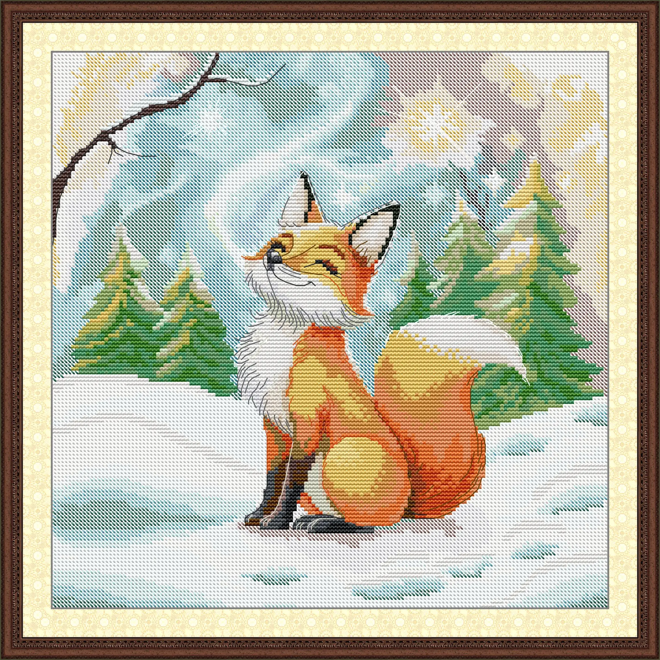 Maydear Full Cross Stitch Kit,11CT/14CT/16CT/9CT Aida Fabric,DMC Threads Sewing Pattern Embroidery Set-The little fox in winter
Maydear Full Cross Stitch Kit,11CT/14CT/16CT/9CT Aida Fabric,DMC Threads Sewing Pattern Embroidery Set-The little fox in winter
