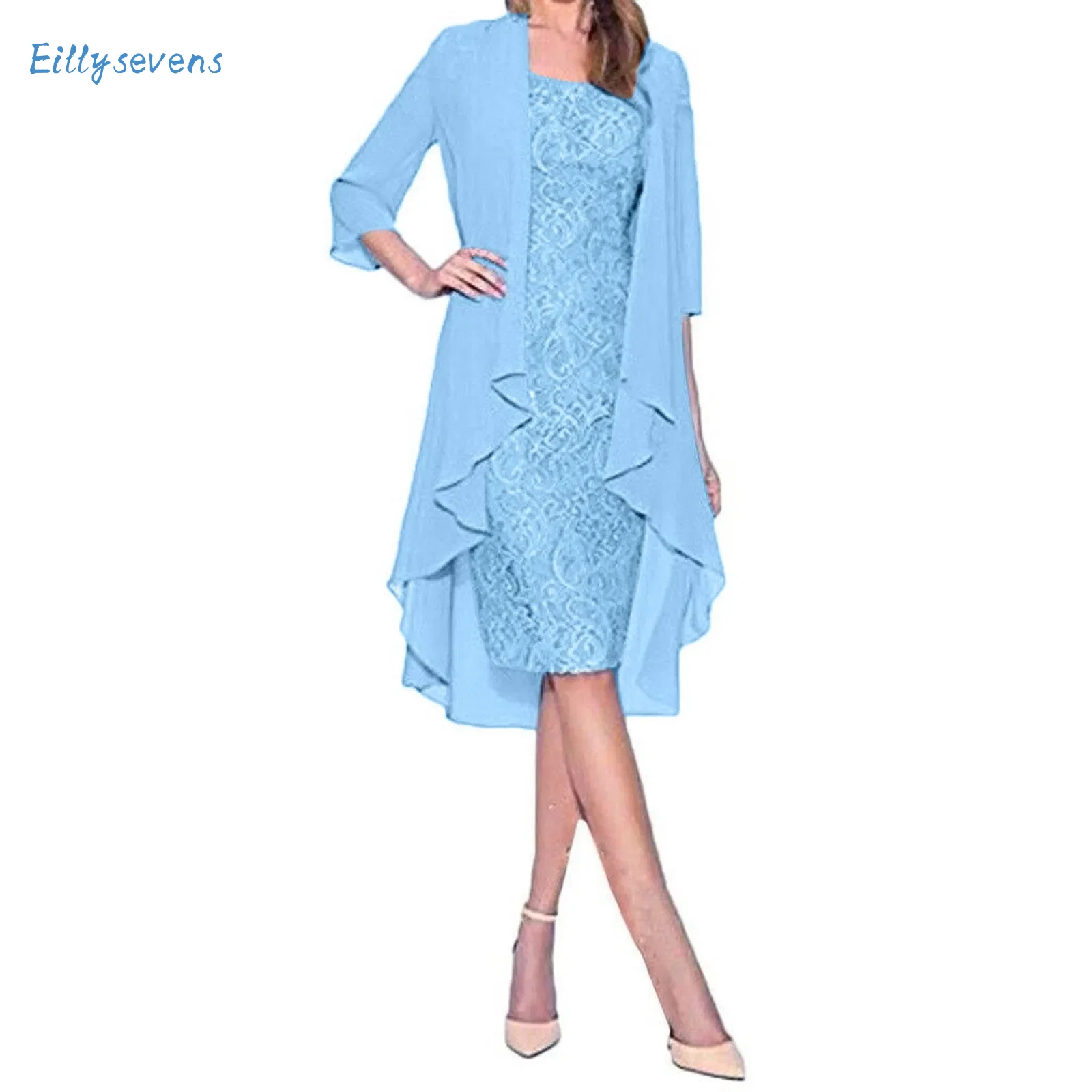 Женское платье из двух частей, модные очаровательные кружевные платья без рукавов с шифоновым кардиганом с длинными рукавами, обычное платье большого размера
Женское платье из двух частей, модные очаровательные кружевные платья без рукавов с шифоновым кардиганом с длинными рукавами, обычное платье большого размера