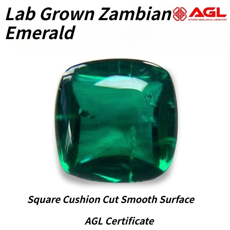 Lab Grown Zambian Emeralds Square Cushion Smooth Surface with Cracks Inclusions Inside Selectable AGL Certificate
Lab Grown Zambian Emeralds Square Cushion Smooth Surface with Cracks Inclusions Inside Selectable AGL Certificate